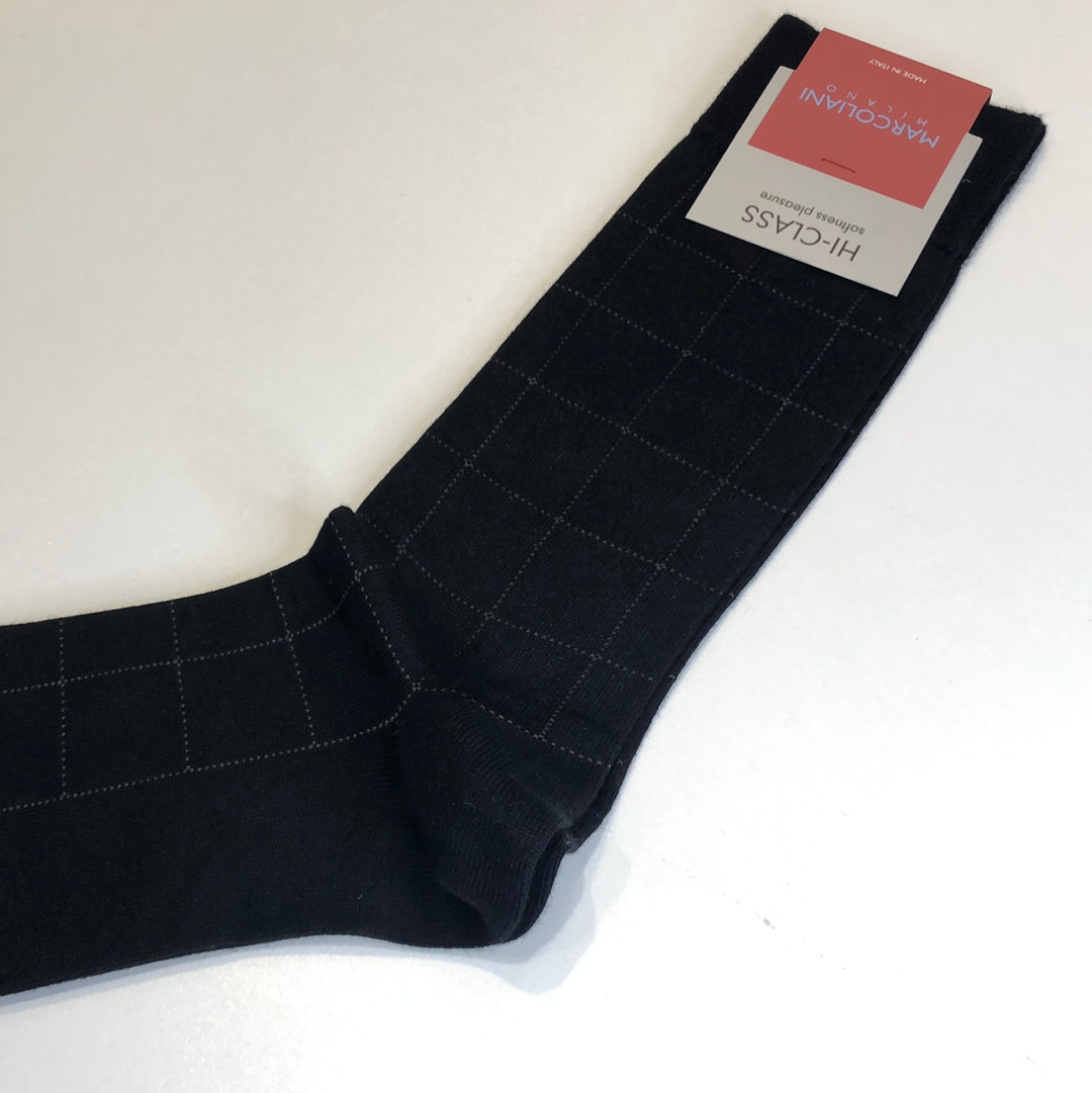 Marcoliani Milano - Black Check with Modal Touch